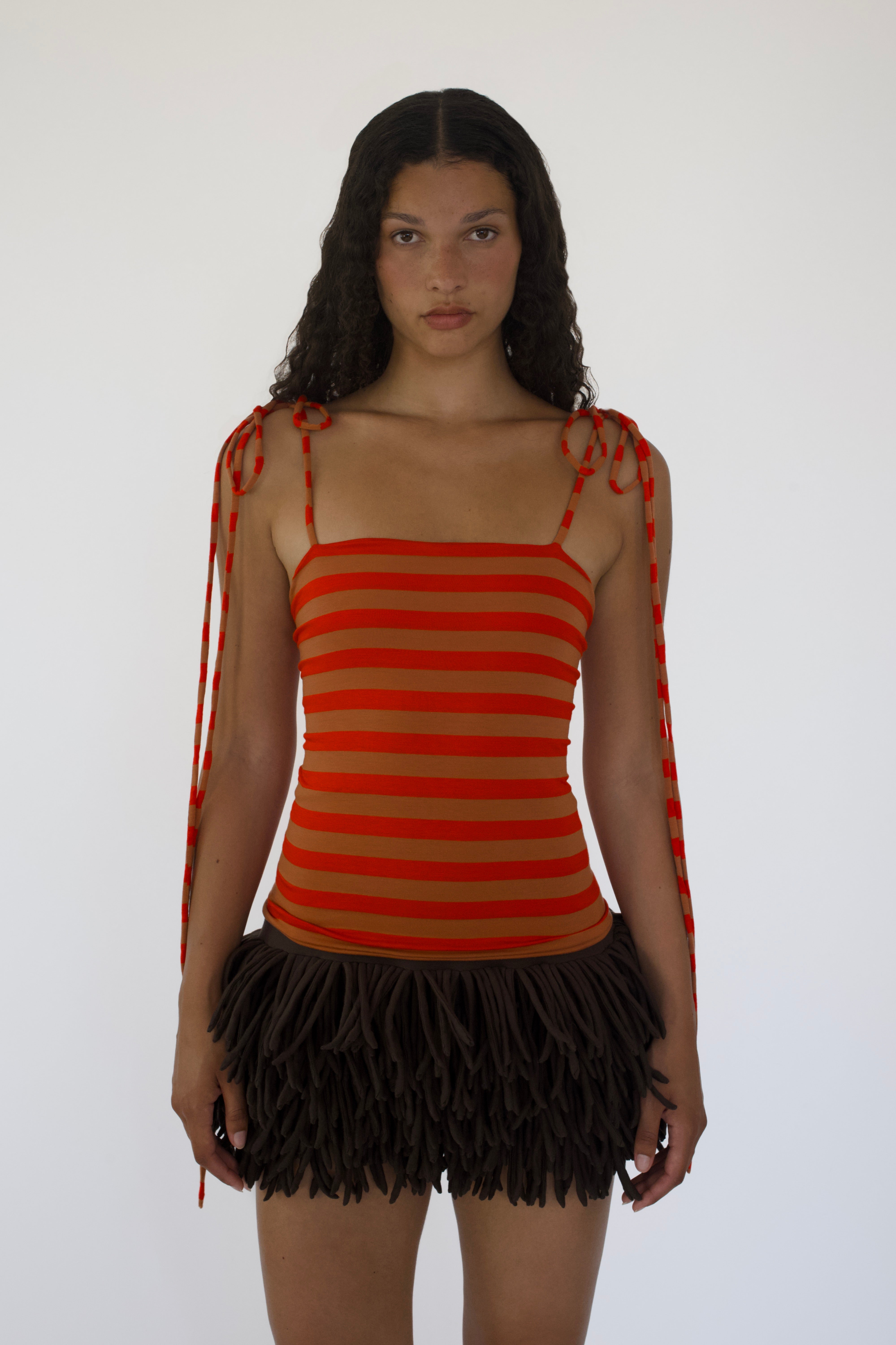Tie-Shoulder Tank Top