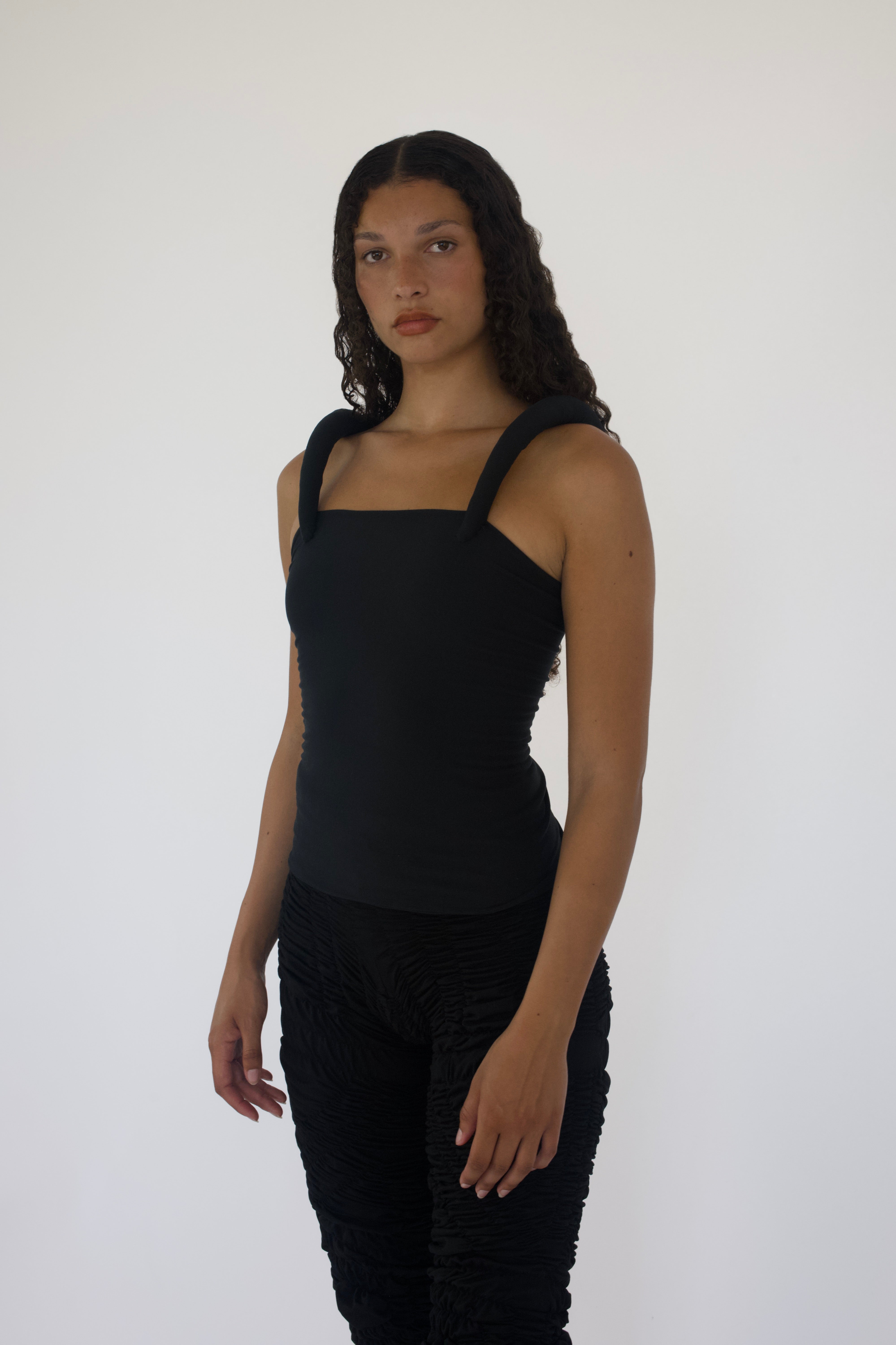 Padded Shoulder Tank Top