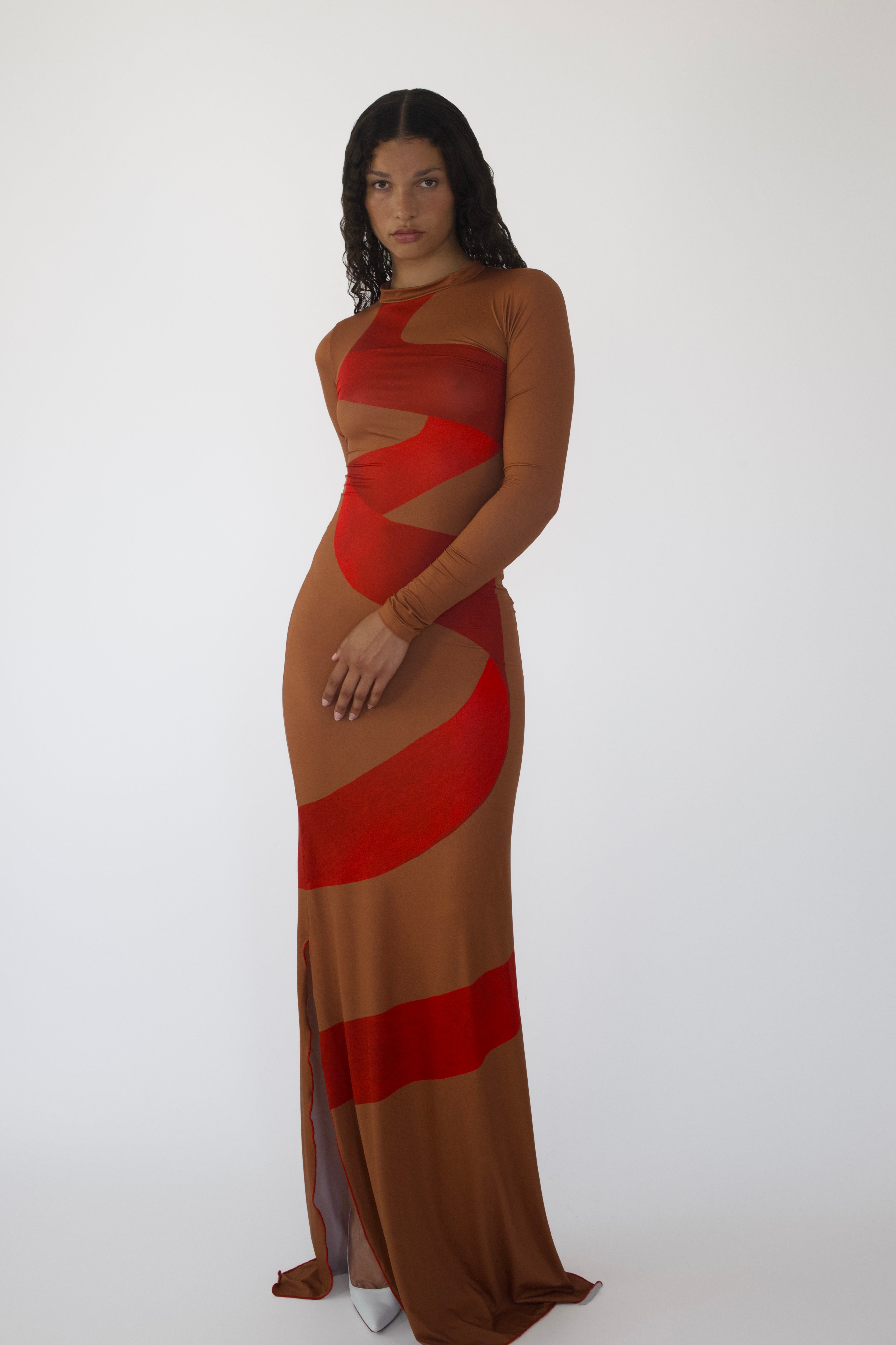 360 Kite-Print Dress