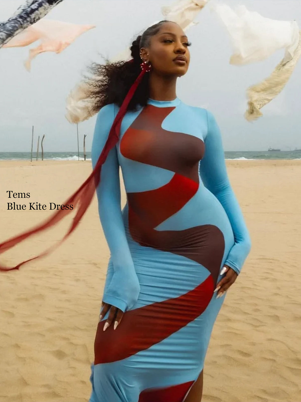 360 Kite-Print Dress